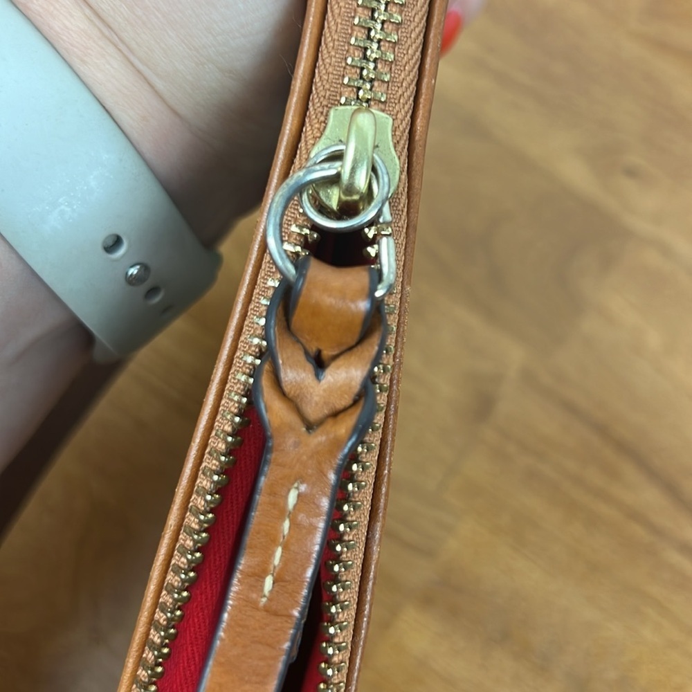 Dooney & Bourke Python Metallic Wristlet Red Inte… - image 6